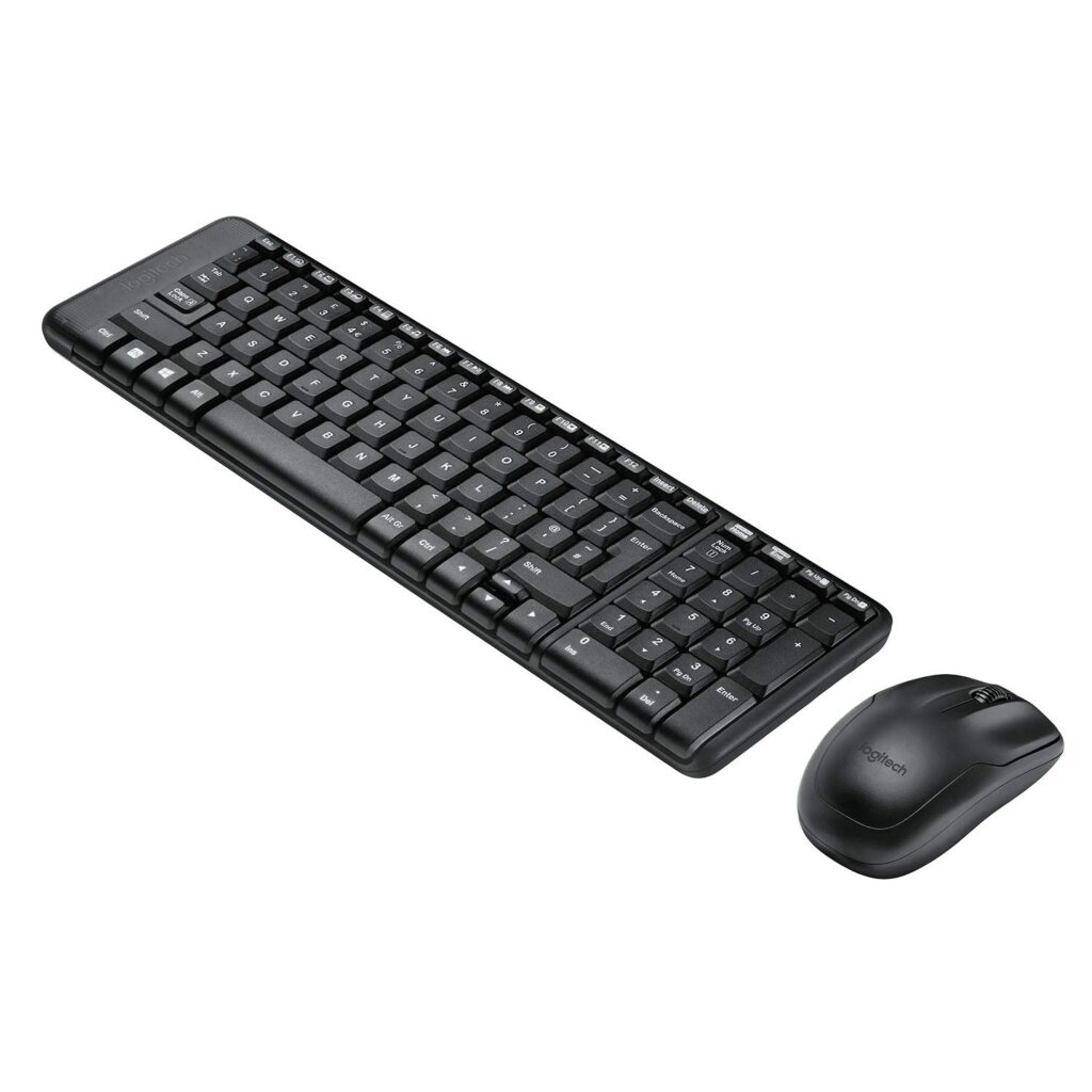 Logitech wireless keyboard and mouse combo set for laptop and desktop computers
