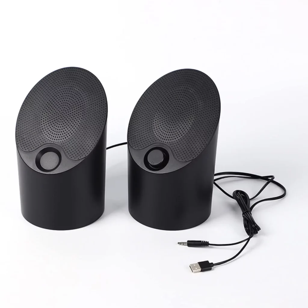 Computer speakers for laptop and desktop audio output